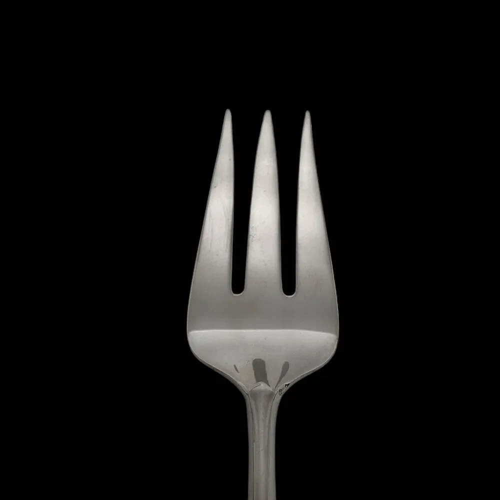 Gorham Stephanie Frosted‎ Hostess Set Meat Fork Gravy Ladle Pierced Tablespoon